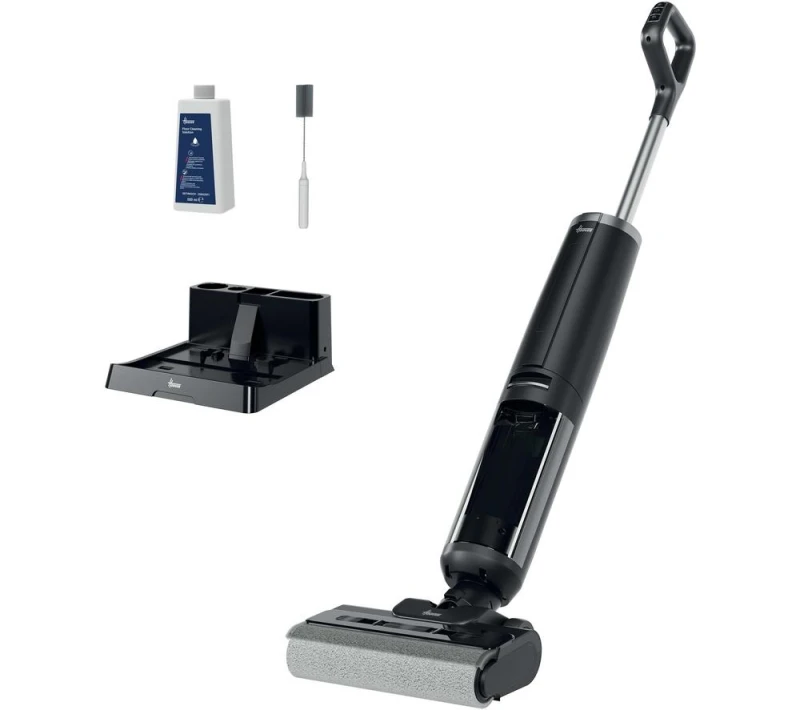 Image of HOOVER HW3 Turbo Clean Upright Hard Floor Cleaner - Black & Silver/Grey,Black 8059019109244