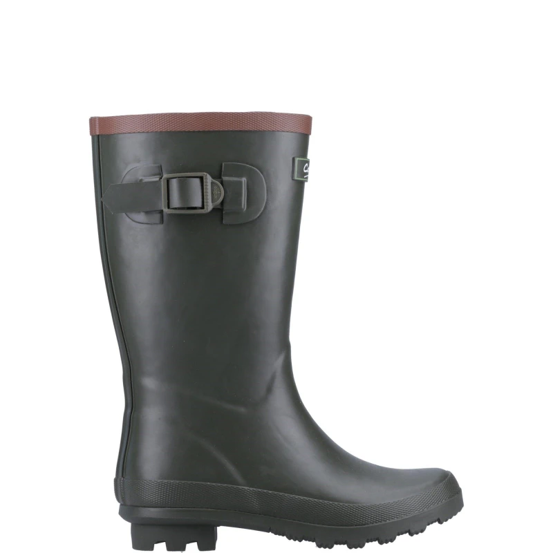 Image of Cotswold Boys Bowldown Wellingtons Boots UK Size 8 (EU 25) GREEN COT816-GREEN-8