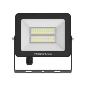 Image of Integral LED Lighting - Integral Super Slim 2 Floodlight IP67 3000LM 30W 4000K 120› Non Dimmable 100LM/W Black