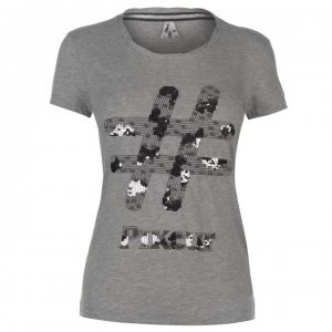 Image of Pikeur Dirka Sequin T Shirt Ladies - Grey Melange
