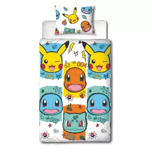Image of Pokemon Rocks Single Duvet Cover Set