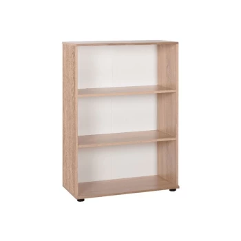 Image of Home Office Filing Bookcase in Sonoma Light Oak Finish - Brown