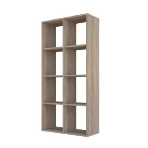 8 Cubic Section Shelving Unit Oak