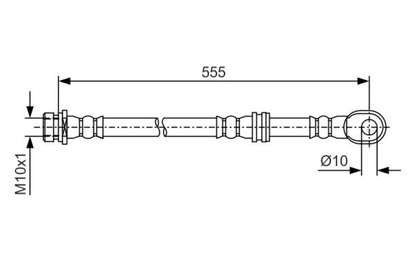 Image of Bosch 1 987 481 087 Brake Hose Brake Hose (83)