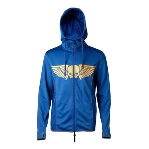 image of Warhammer 40K - Space Marines Logo Mens X-Large Hoodie - Blue