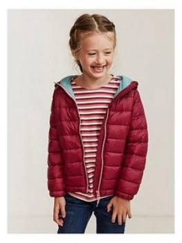 Image of FatFace Girls Poppy Padded Jacket - Berry, Size 9-10 Years, Women