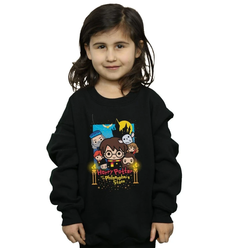 Image of Harry Potter Philosopher's Stone Sweatshirt Black female