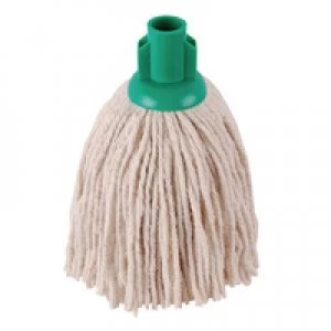 image of 2Work 12oz PY Smooth Socket Mop Green Pack of 10 PJYG1210I