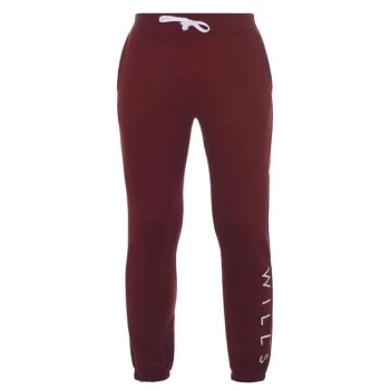 Image of Jack Wills Gosworth Wills Logo Joggers - Damson