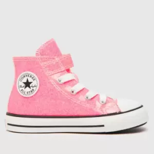 Converse Pink All Star Hi 1v Sun-kissed Girls Toddler Trainers