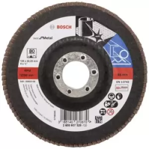 Image of Bosch Accessories 2608607328 X571 Flap disc Diameter 125mm Bore diameter 22.33mm Steel