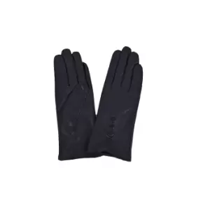 image of Eastern Counties Leather Womens/Ladies 3 Button Detail Gloves (L) (Navy)