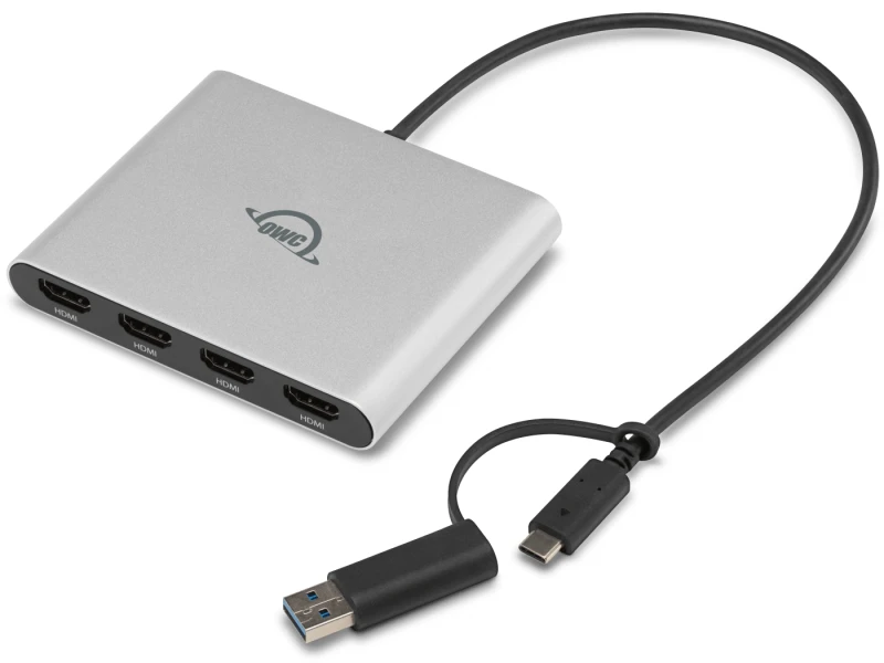 Image of OWC USB-C Quad HDMI 4K Display Adapter with DisplayLink