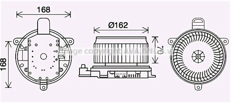 Image of Heater blower motor PRASCO TO8740