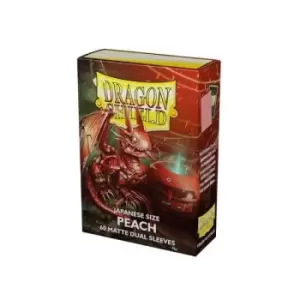 Image of Dragon Shield Japanese Size Dual Matte - Peach - 60 Sleeves