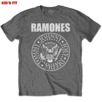 Image of Ramones - Presidential Seal Kids 7 - 8 Years T-Shirt - Grey/White