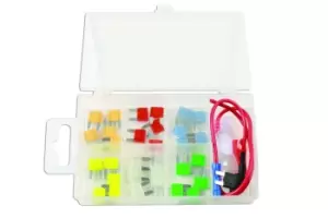 image of Connect 37526 Mini Blade Fuse Assortment Kit - 33 Pieces