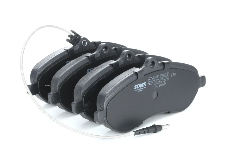 Image of STARK SKBP-0010244 Brake pad set Front Axle, with integrated wear warning contact Brake Pad Set,disc brake (402)