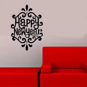 Image of OBSNOEL-9 Black Decorative Wall Sticker