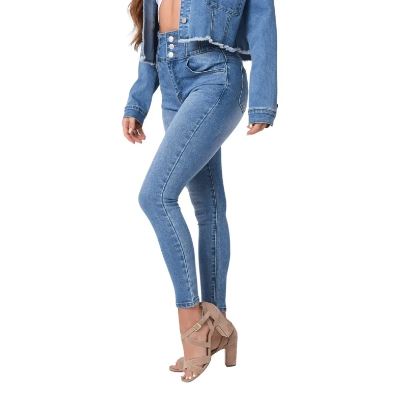 Image of Project X Paris Womens high waist skinny jeans Project X Paris Bleu Female M