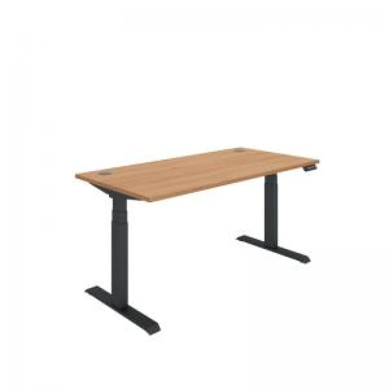 Image of Polaris Dual Motor Sit/Stand Desk 1600x800 Beech/Black KF800122