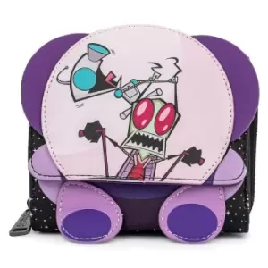 Image of Loungefly Nickelodeon Invader Zim Doom Mobile Tri Fold Wallet