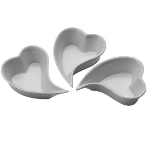 image of Premier Housewares Heart Shape Serving Dishes - Set of 3