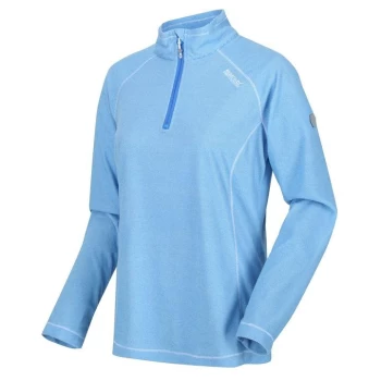 image of Regatta Womens Montes Half Zip Fleece - SonicBlu/Wht