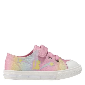 Image of Fabric Flash Canvas Trainers Infants - Glitter