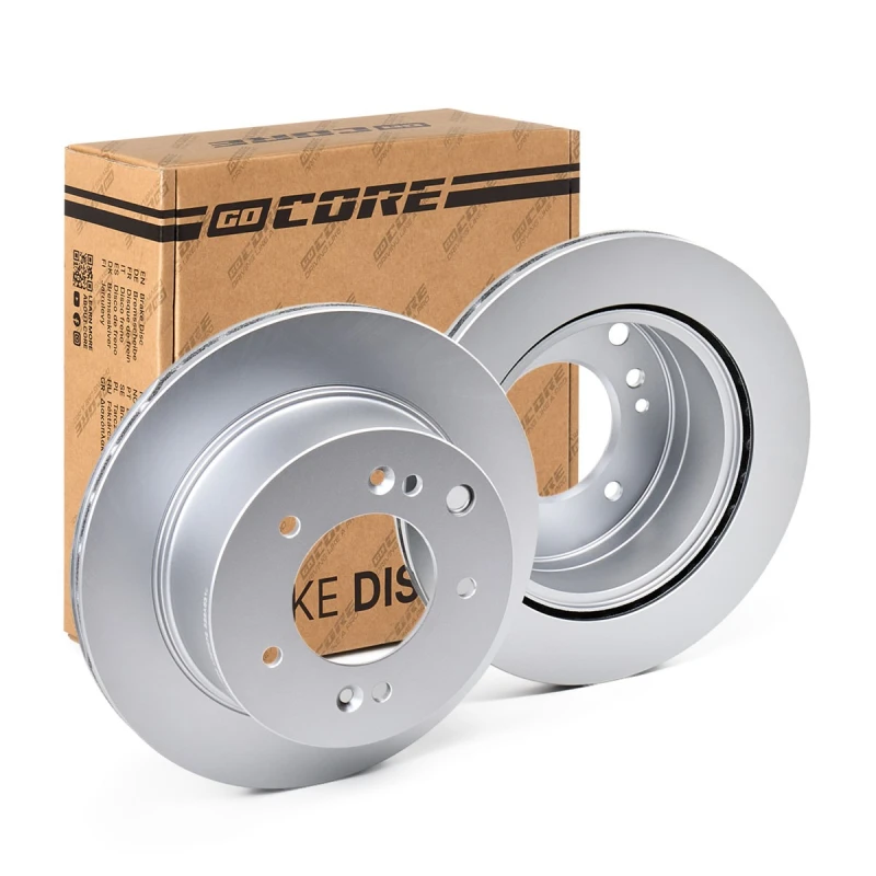 Image of goCORE GCH20343 Brake disc Rear Axle, Vented, Cast Iron, Coated, without bolts/screws Cast Iron Brake Disc (82)