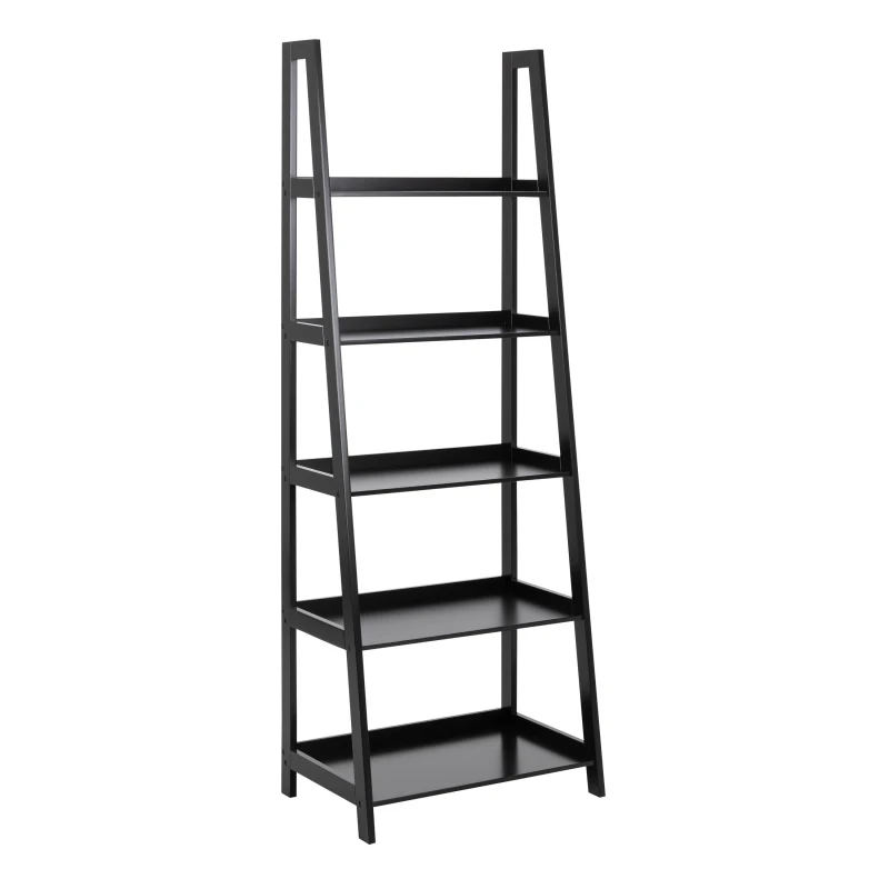 Image of Furniture To Go Wally Bookcase With 5 Shelves In Black