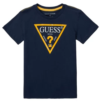 Guess THOLMA boys's Childrens T shirt in Blue - Sizes 8 ans,10 ans,12 ans,14 ans,16 ans,18 ans