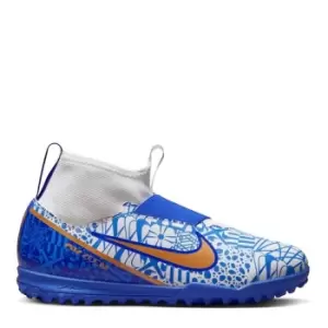 Image of Nike Jr. Mercurial Zoom Superfly 9 Academy CR7 TF Turf Soccer Cleats Juniors - White