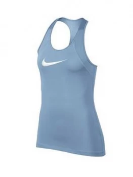 image of Nike Training Mesh Tank Blue Size L Women