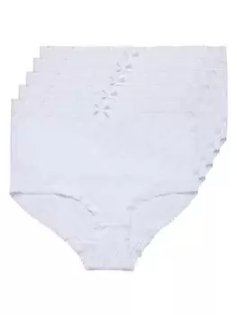 Image of Yours 5pk Full Briefs.optic White, Size 22-24, Women