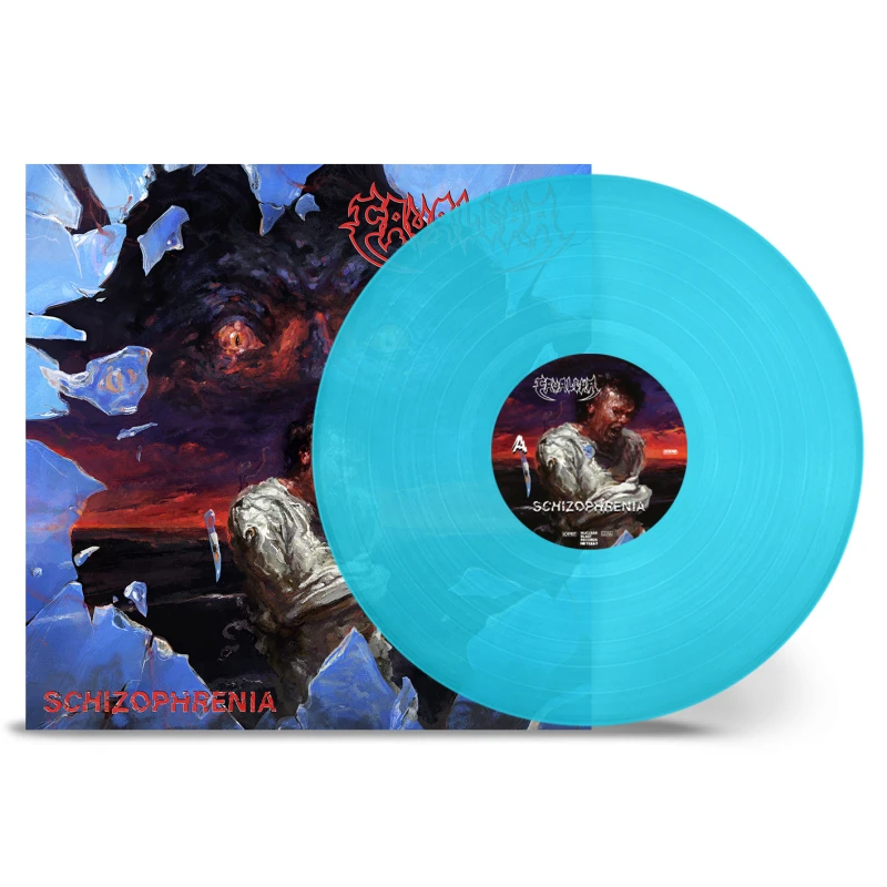 Image of Cavalera Schizophrenia - Curacao Blue Vinyl - Sealed 2024 German vinyl LP NBR72447