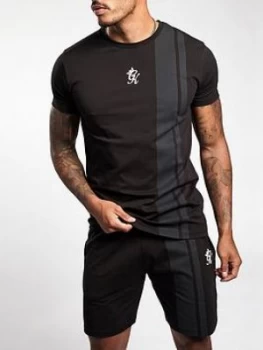 Image of Gym King Printed Stripe Short - Black, Size XL, Men