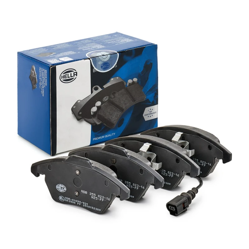 Image of HELLA Brake pad set HELLA 8DB 355 023-161
