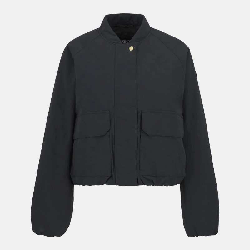 Image of Barbour International Womens B Intense Costello Bomber Jacket Black female 16 (XL)