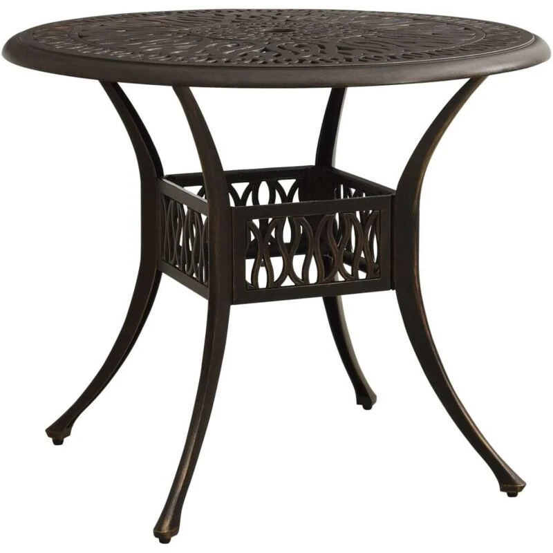 Image of VIDAXL Garden Table Bronze 90x90x74cm Cast Aluminium vidaXL 8720286205884