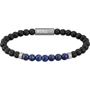 Image of Mens Boss Plated Stainless Steel Beads Beads