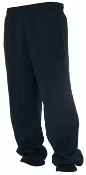 image of Urban Classics Sweatpants, Black, Male, Fleece Essentials, xxx