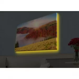 Image of 4570HDACT-084 Multicolor Decorative LED Lighted Canvas Painting