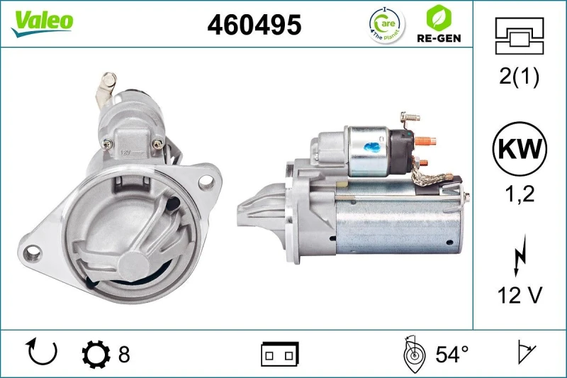 Image of Starter motor VALEO 460495
