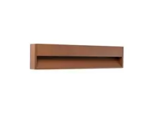 Image of Grada Outdoor Surface Mounted LED Wall Lamp Rust 12W 3000K IP54