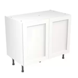 Image of KitchenKIT Shaker 100cm Base Unit - Matt White