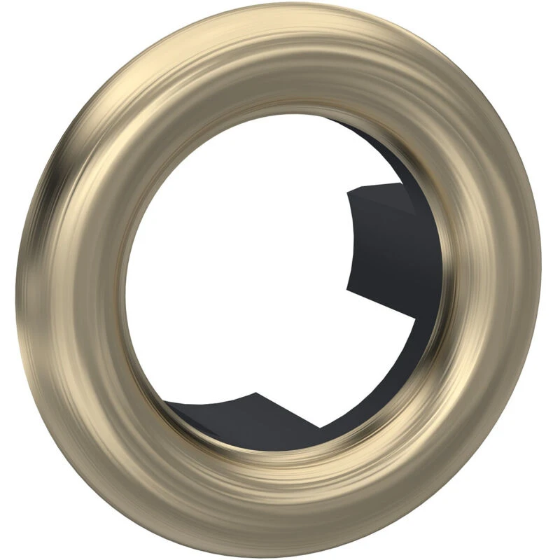 Image of NUIE Old London Brushed Brass Round Overflow Cover - OVFL03 OVFL03