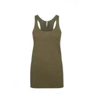 Image of Next Level Womens/Ladies Tri-Blend Racer Back Tank Top (XXL) (Military Green)