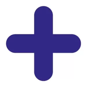 Image of 'X Symbol' Floor Signal, Blue, (300mm x 300mm), Pack of 10