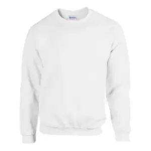 Image of Gildan Childrens Unisex Heavy Blend Crewneck Sweatshirt (L) (White)